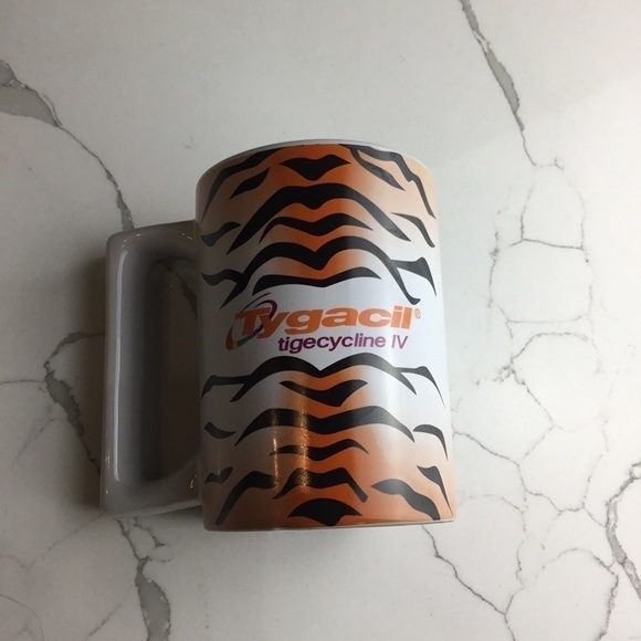 TYGACIL Pharmaceuticals Drug Rep Ceramic Coffee Mug Cup Collectable 14 Oz - Picture 3 of 6